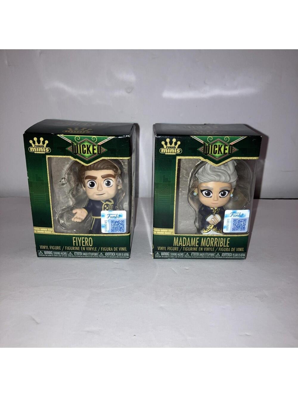 Funko Minis Wicked Fiyero & Madame Morrible Collectible Vinyl Figures NEW In Box